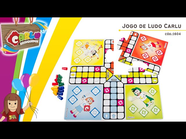 Jogo de Ludo Carlu Brinquedos