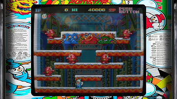 Snow Bros - Arcade (Realistic crt monitor and original bezel)