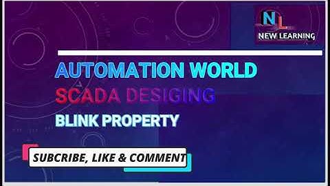 Blink property| in hindi scada tutorial| SCADA desigining........💻