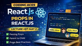 ReactJS Tutorial Lecture 7 | Props in React Part 2 | Pass Object & Array as Props | Props Drilling