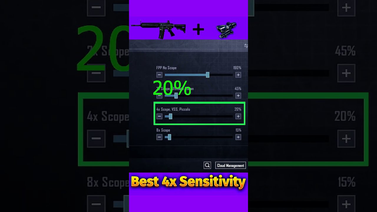  4X Zero Recoil Sensitivity No Spray With Gyroscope