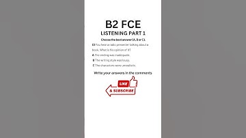 B2 First (FCE) Listening Practice Test 2025 - Part 1 #b2firstlisteningtests #learningenglish #fce