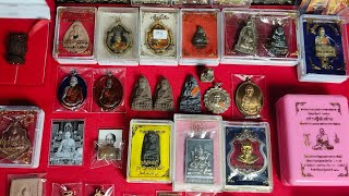EOD coin, Luang Por Guay, number 1111, buffalo horn rosary, Luang Phi Maha Wat Nuea, photo of Lua...
