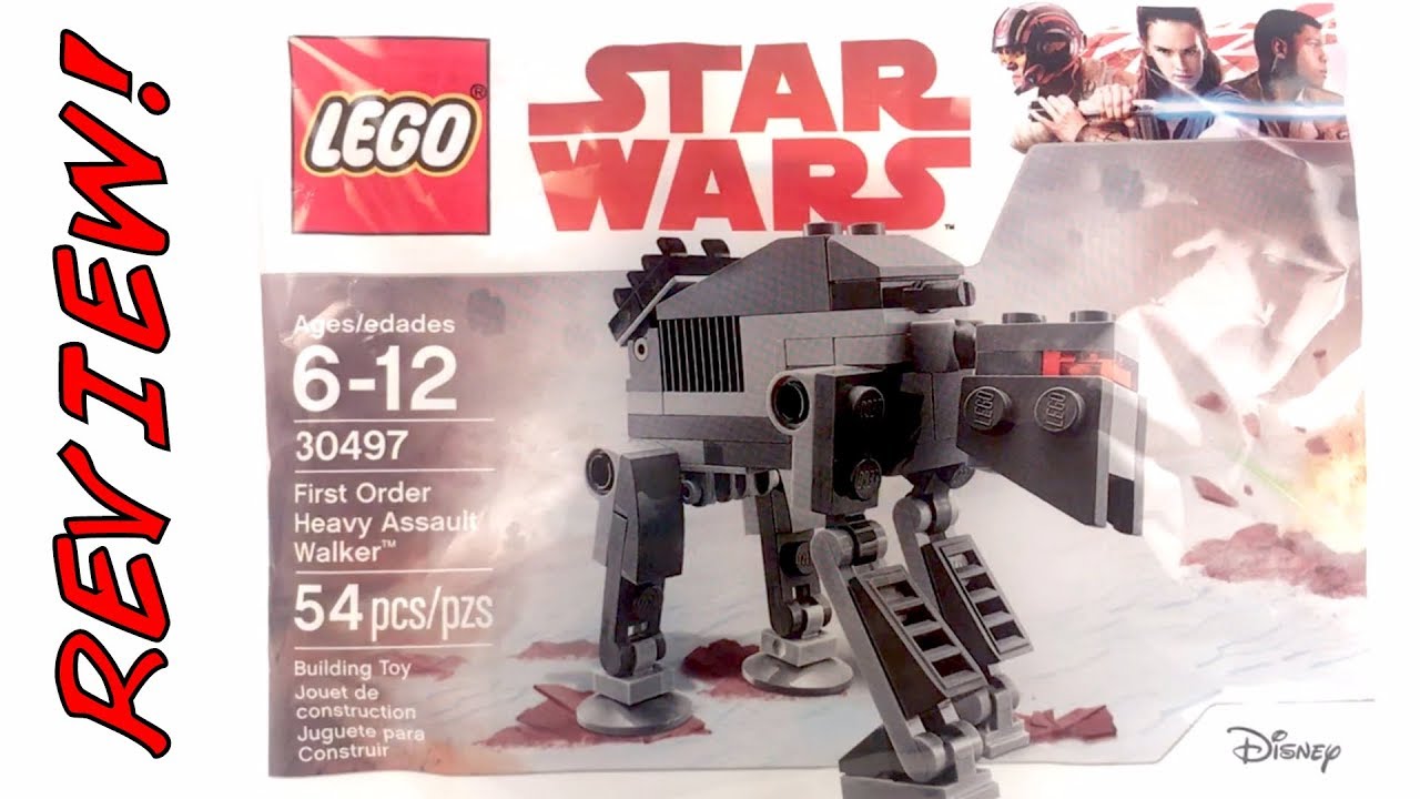 LEGO Disney Star Wars First Order Heavy Assault Walker 54pc Set 30497 New AT-AT 