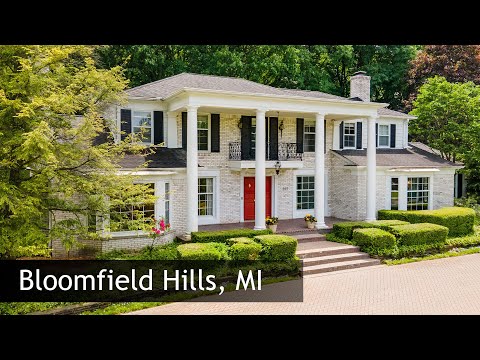 285 Woodberry Dr, Bloomfield Hills, MI home video tour