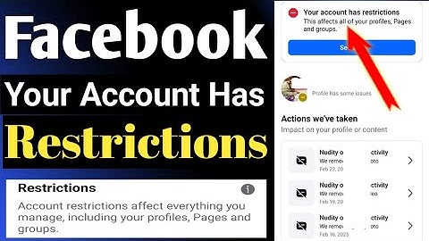 Your Account Has Restrictions Facebook Profile 2025 | Facebook Profile Restrictions Problem