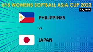 Philippines vs Japan | U15 Women's Softball Asia Cup 2023 | June\/14\/2023