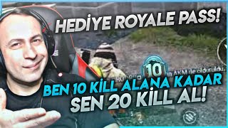 ROYALE PASS HEDİYELİ 1VS1 BEN 10 KİLL ALANA KARDAR SEN 20 KİL YAP !! PUBG MOBİLE CANLI YAYIN !! #2