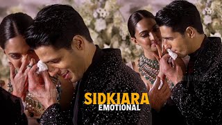 Sidkiara CUTE and EMOTIONAL Moments at their Wedding Reception in Mumbai Today