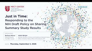 Full Just in Time: Responding to the NIH Draft Policy for Sharing Summary Study Results with Participants Guide