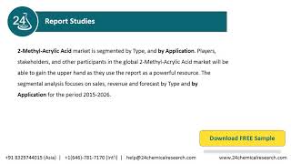 2 Methyl Acrylic Acid Market Insights, Forecast to 2026