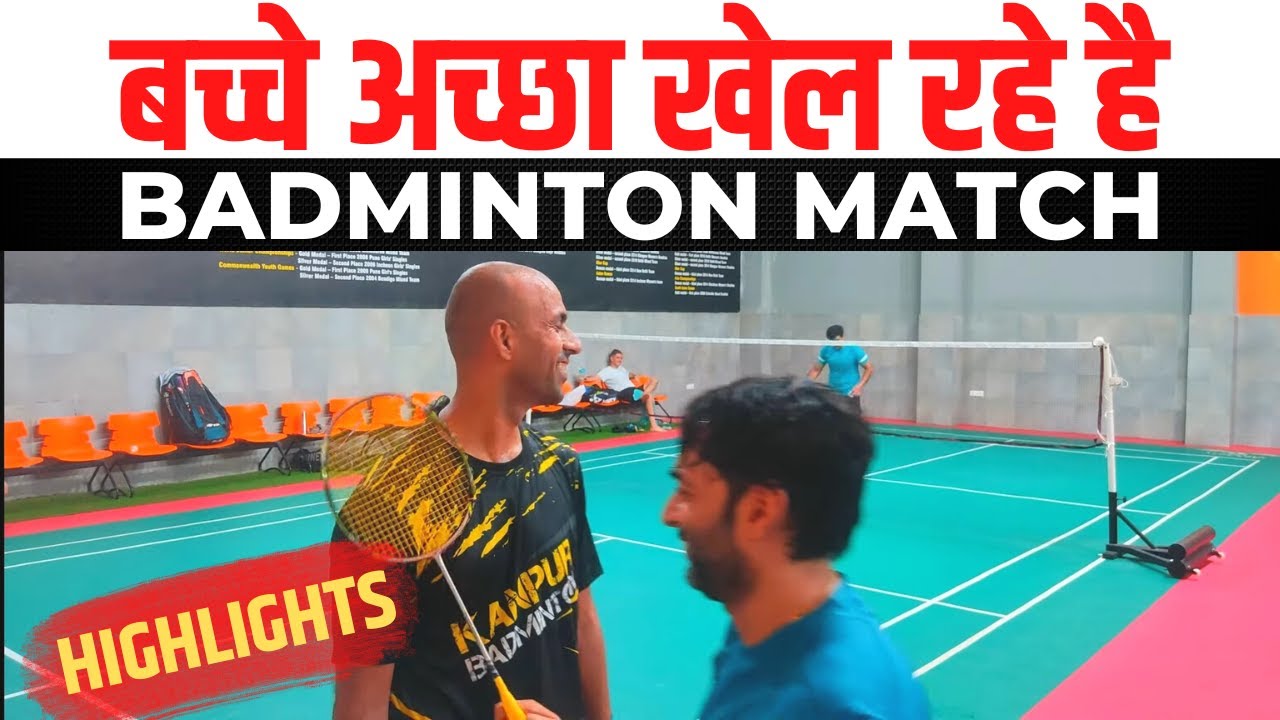 Highlights Doubles Badminton Match Black vs Blue - YouTube