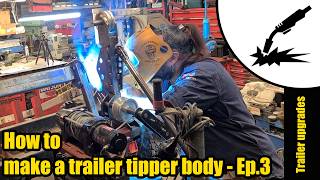 Tipper trailer frame build Ep.3 #2047 #trailer #fabrication #welding #machining #automotive