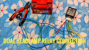 DUAL HEAD LAMP RELAY CONNECTION 🤩 | RELAY CONNECTION | RELAY WAIRING