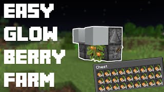 Easiest Glow Berry Farm Minecraft 1.19+ (automatic)