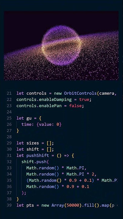 three js particle system | #shorts - YouTube