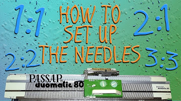 How to set up the Needles on the Passap Duomatic 80 Knitting Machine