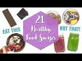 21 Healthy Food Swaps for Weight Loss | Healthy Food Life Hacks