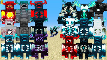 Every Warden Tournament - Sculk Mob Fight Minecraft Battle