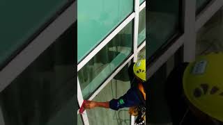 1step rope access cleaning external facade windows and frames