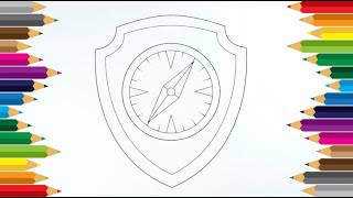 Colouring Tracker Badge | Paw Patrol