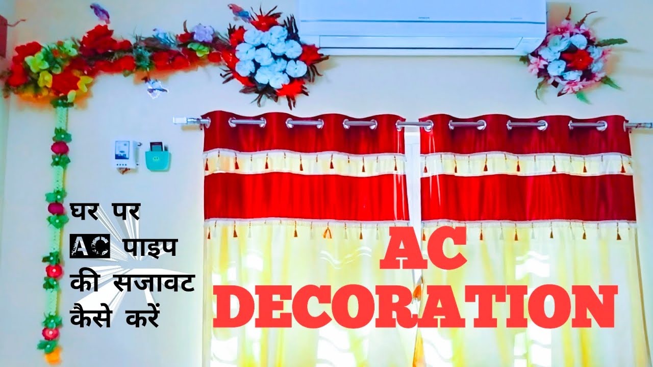 How To Hide AC Pipes Hide AC wires and water drainage pipe AC