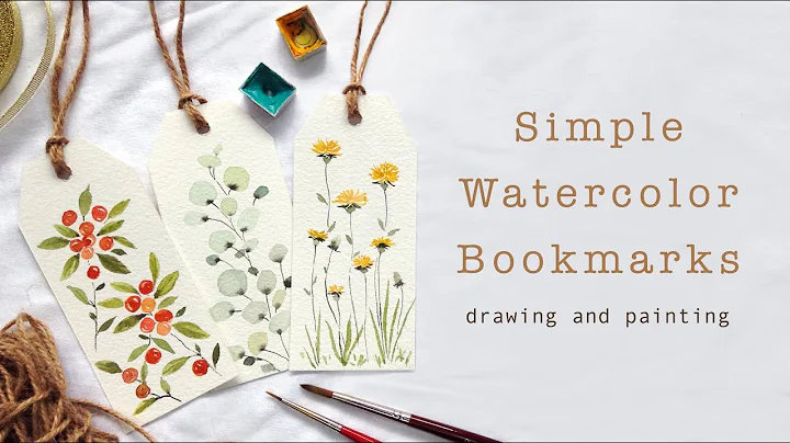 3 Simple Watercolor Bookmarks for Beginners
