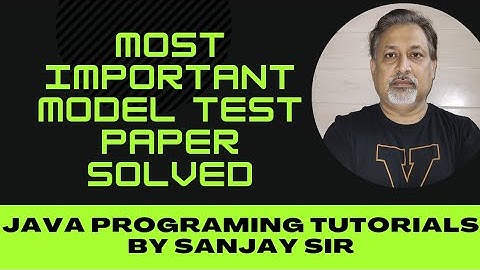 ISC 2023 computer science model test paper solved