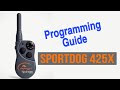 Sportdog 425x programming guide low medium 1 or 2 dog mode