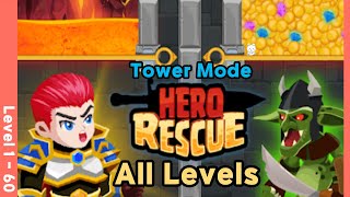 Hero Rescue Tower Mode All Levels Gameplay Walkthrough | Level 1 to 60 screenshot 2