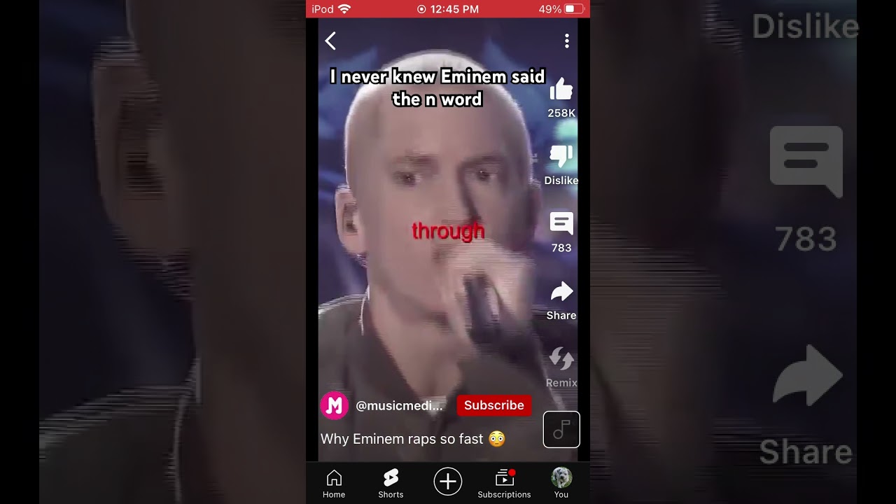 Eminem says the N word