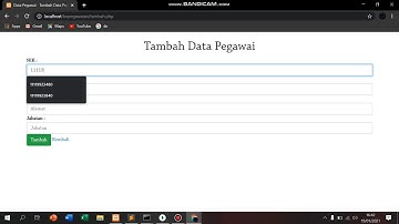 Aplikasi Sederhana CRUD Data Pegawai Instansi
