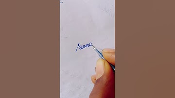 "Sonam" cursive writing. #calligraphy #youtubeshorts #viral
