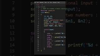 Write a C program to make a basic calculator #programming #coding #cprogramming #problemsolving
