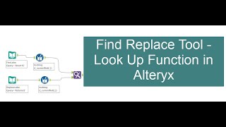 Find Replace Tool - Look Up Function in Alteryx