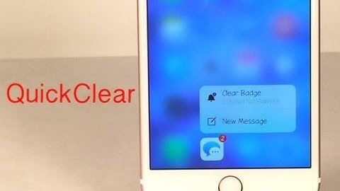 Cydia Tweak: QuickClear - Clear app badges using 3D-Touch