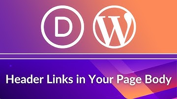 Divi Theme Tutorial: How to Link to the same Links from the Header