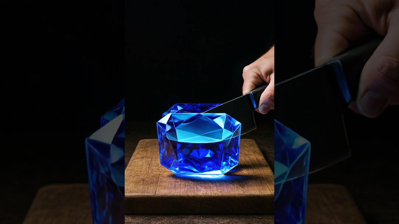 This sapphire cuts like jelly… but how？