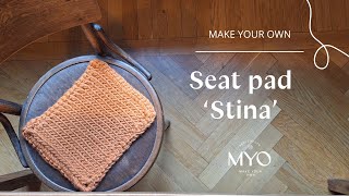 How to crochet a seat pad | Virkat sittunderlag