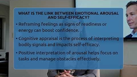 What Is The Link Between Emotional Arousal And Self-efficacy? - Cognitive Therapy Hub