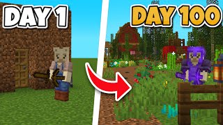 I Spent 100 Days Building In Minecraft Hardcore