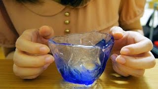 [ASMR] グラスを触る音、タッピング Glass Sounds [囁き声-Whisper]