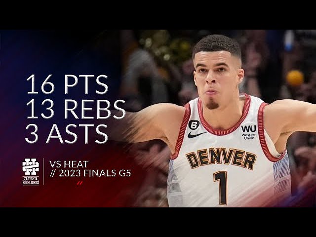 Michael Porter Jr 14 pts 4 threes 10 rebs vs Lakers 2023 PO G3