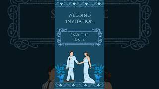 Save The Date Wedding Template | Trending Wedding Invitation | #wedding #shorts #template