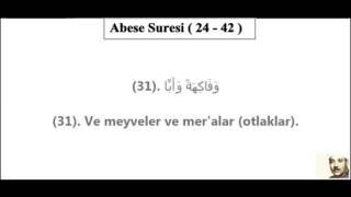 Abdulbasit Abdussamed Abese Suresi (Mealli) 1950