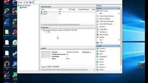 How to  enable hyper v and import an existing VM