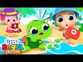 Schildkröten-Rettung! 🐢 Zeichentrick - Kinderlieder | Little Angel Deutsch