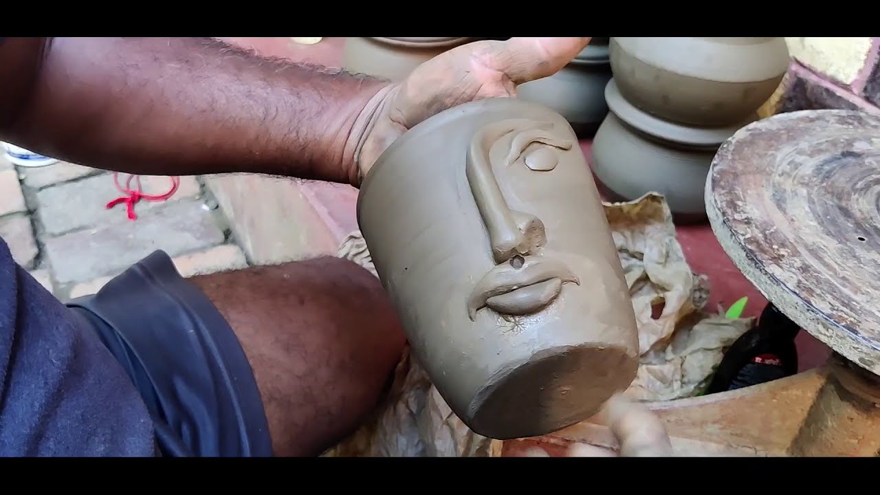 TRIBAL LADY POT | TERRACOTTA | ART POTTERY |