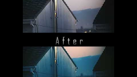 Twilight - Before & After Colour Correction