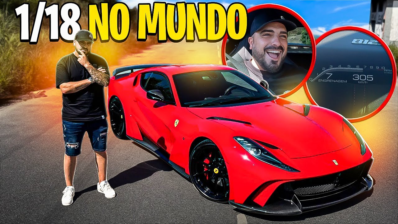 FERRARI 812 SuperFast NOVITEC N-LARGO PORTUGUÊS !!! *1/18 NO MUNDO*